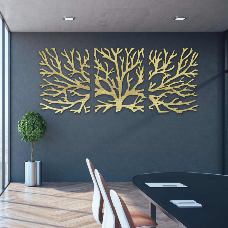 Originelle Wanddekoration aus Holz, geeignet für modernes Wohnen