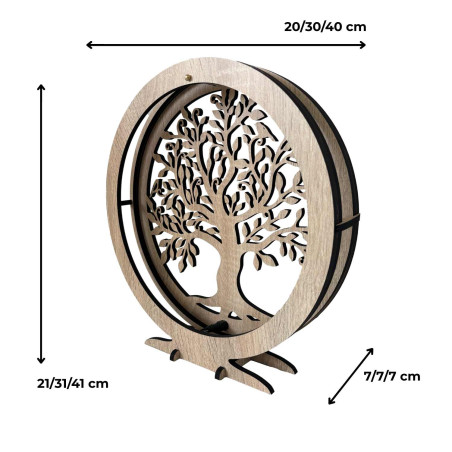 Elegante Tischleuchte „Baum des Lebens“ mit sanfter LED-Beleuchtung