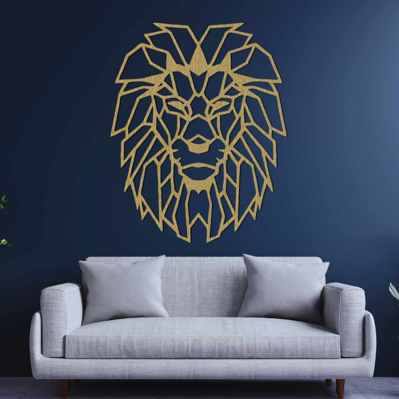 Stilvolle Löwen-Wanddekoration, die Stärke und Mut symbolisiert