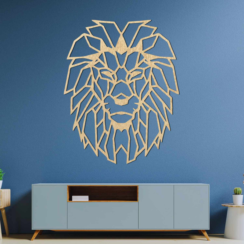 Stilvolle Löwen-Wanddekoration, die Stärke und Mut symbolisiert