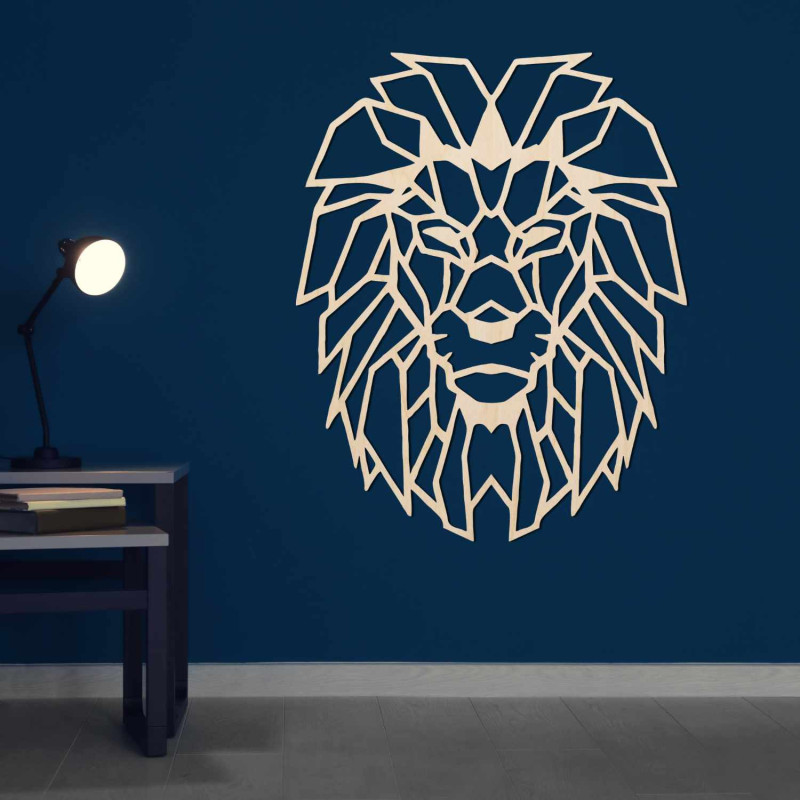 Stilvolle Löwen-Wanddekoration, die Stärke und Mut symbolisiert