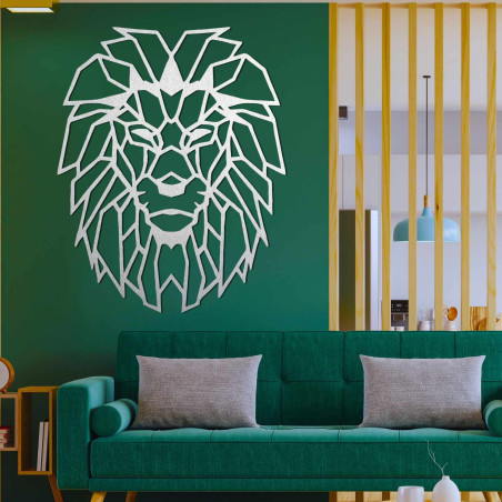 Stilvolle Löwen-Wanddekoration, die Stärke und Mut symbolisiert