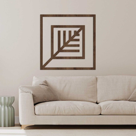 Geometrisches Bild eines Blattes - LEARD