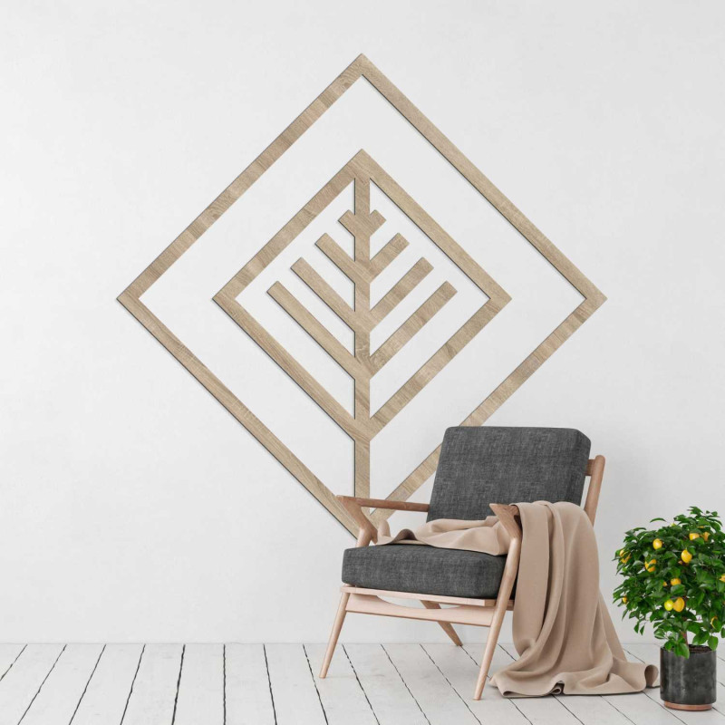 Geometrisches Bild eines Blattes - LEARD
