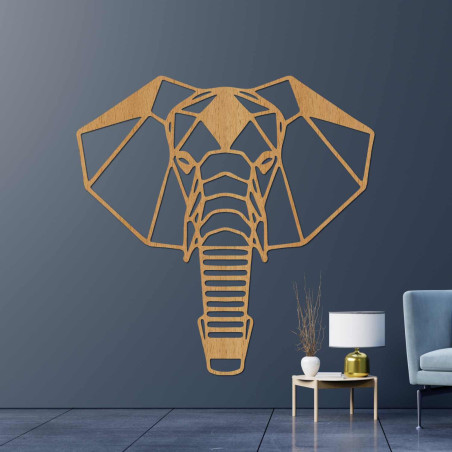 Moderne Wanddekoration mit Elefantenmotiv für ein stilvolles Interieur