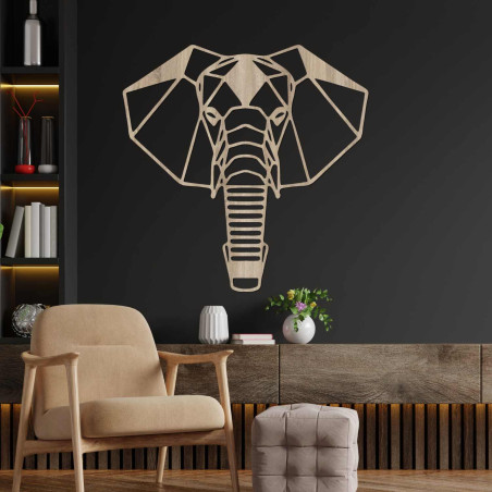 Moderne Wanddekoration mit Elefantenmotiv für ein stilvolles Interieur