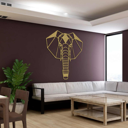 Moderne Wanddekoration mit Elefantenmotiv für ein stilvolles Interieur