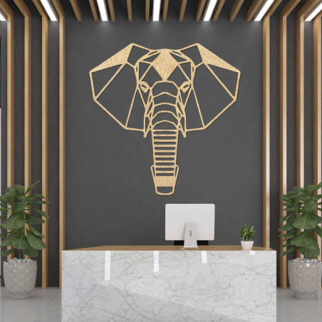 Moderne Wanddekoration mit Elefantenmotiv für ein stilvolles Interieur