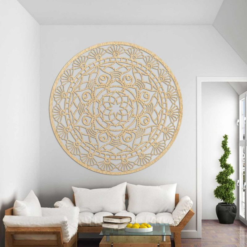 Elegante Mandala-Wanddekoration mit detailliertem geometrischem Muster