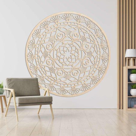 Elegante Mandala-Wanddekoration mit detailliertem geometrischem Muster