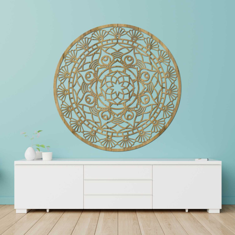 Moderne Mandala-Dekoration aus Holz für ein harmonisches und stilvolles Interieur
