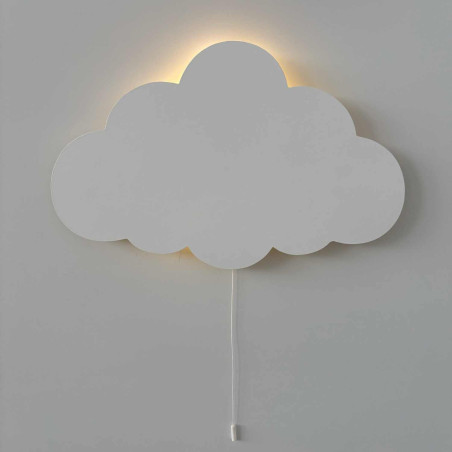 LED-Wolkenwandleuchte mit warmweißem Licht für ein Kinderzimmer