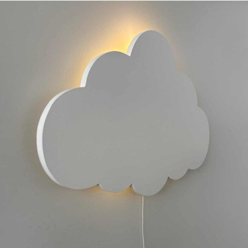 Die LED-Kinderlampe in Wolkenform sorgt für angenehmes Nachtlicht und eine friedliche Atmosphäre.