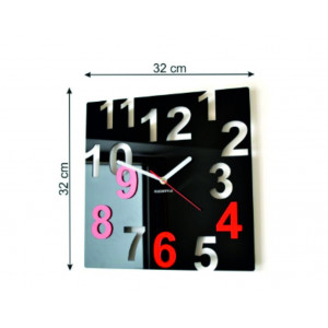 Moderne Wanduhr aus Plexiglas. Trendige Wanduhr als Geschenk. X-momo Uhr. PMMA 2