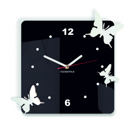 Moderne Wanduhr aus Plexiglas. Trendige Wanduhr als Geschenk. X-momo Uhr. PMMA