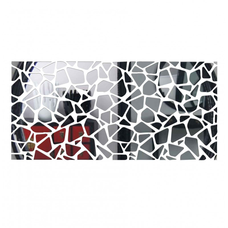 Moderne dekorative Spiegel. Spiegel und bunte Wandaufkleber, 3D-Aufkleber aus Acryl