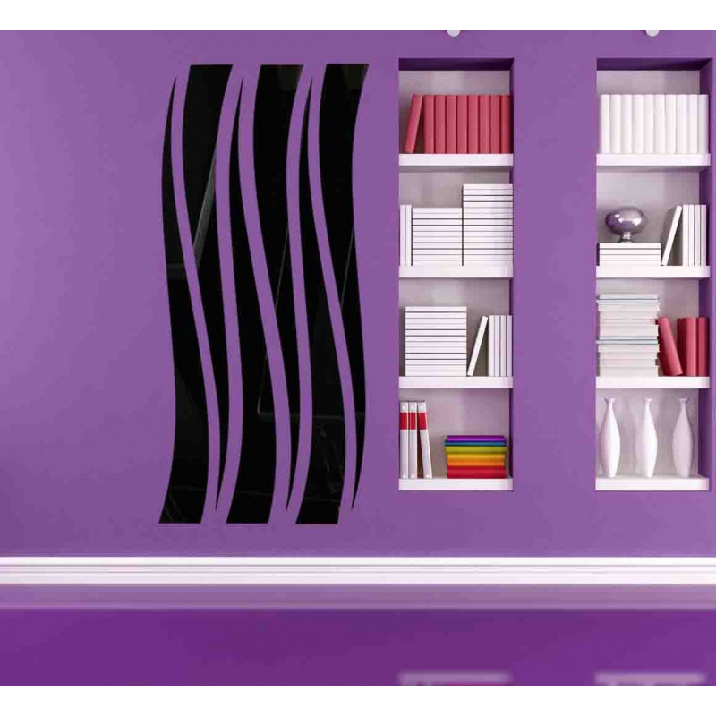 Moderne dekorative Spiegel. Spiegel und Farbe Aufkleber an der Wand, 3d Aufkleber aus Acryl