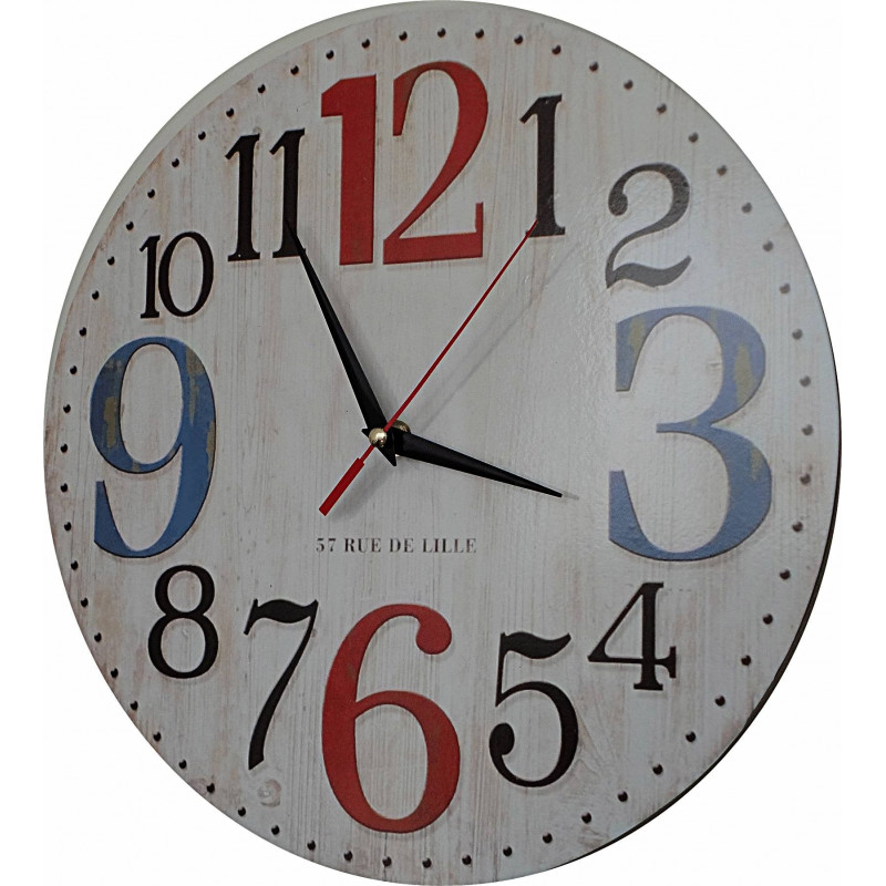 Holzuhr Bild ROSE . Fi 34 cm