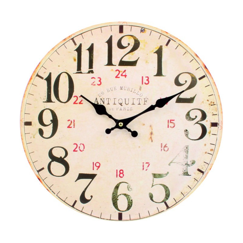 Clock aus Holz MDF-Nummern. Fi 34 cm