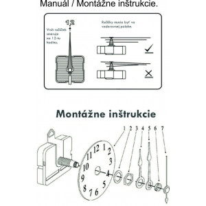 Moderne Klebewanduhr mit römischen Ziffern und Spiegelung. 2