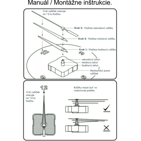 Moderner, selbstklebender Wandspiegel mit Uhr, schwarz