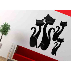 Moderne dekorative Spiegel. Spiegel und Farbe Aufkleber an der Wand, 3d Aufkleber aus Acryl 2