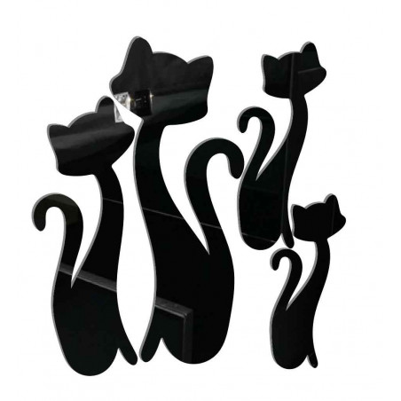 Dekorativer Spiegel. Spiegel Aufkleber an der Wand wie ein Bild oder Dekoration, 3D-Acryl-Aufkleber