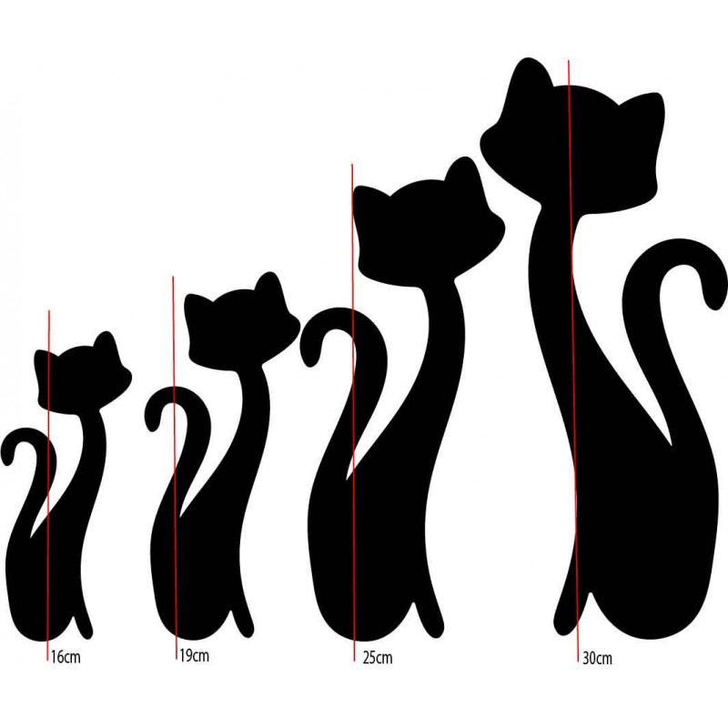 Abmessungen von dekorativen Aufklebern, Spiegelwandaufkleber, eigene Produktion X-MOMO