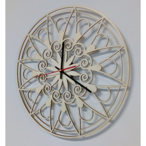 Moderne Wanduhr, Wanduhr als Geschenk, 3D Uhr Mandala. 2