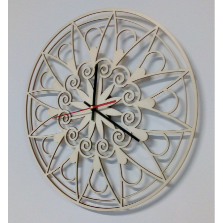 Moderne Wanduhr, Wanduhr als Geschenk, 3D Uhr Mandala.