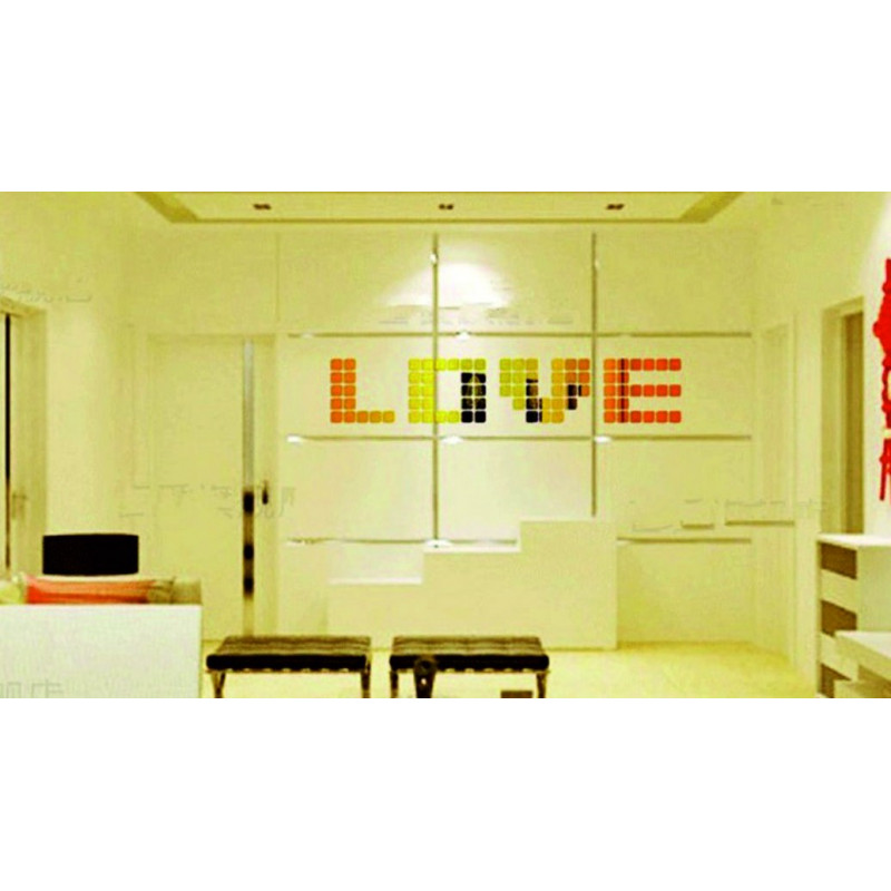 Dekorative Spiegel. Spiegel Wandaufkleber, als Bild oder Dekoration, 3d Acryl Aufkleber