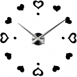 Wanduhr zum Aufkleben, Luxusuhr auf Stent, Uhr aus Kunststoff 2