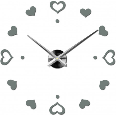 Wanduhr zum Aufkleben, Luxusuhr auf Stent, Uhr aus Kunststoff