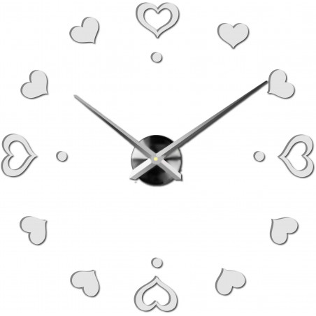 Wanduhr zum Aufkleben, Luxusuhr auf Stent, Uhr aus Kunststoff