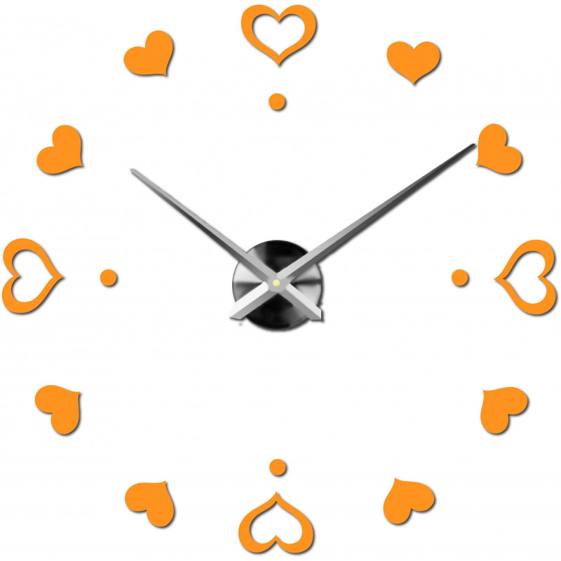 Wanduhr zum Aufkleben, Luxusuhr auf Stent, Uhr aus Kunststoff