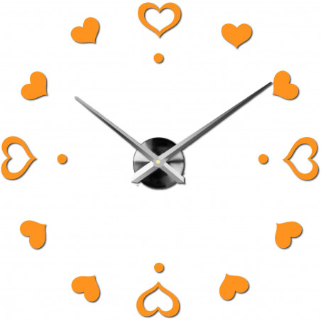 Wanduhr zum Aufkleben, Luxusuhr auf Stent, Uhr aus Kunststoff