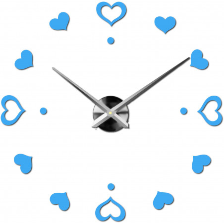 Wanduhr zum Aufkleben, Luxusuhr auf Stent, Uhr aus Kunststoff