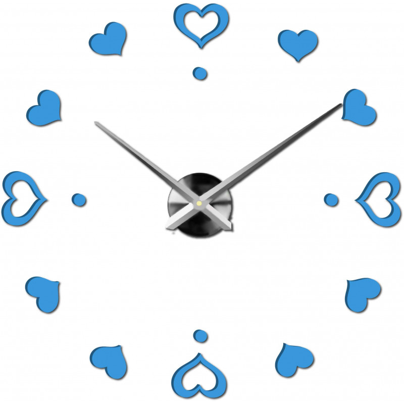 Wanduhr zum Aufkleben, Luxusuhr auf Stent, Uhr aus Kunststoff