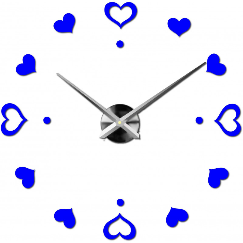 Wanduhr zum Aufkleben, Luxusuhr auf Stent, Uhr aus Kunststoff