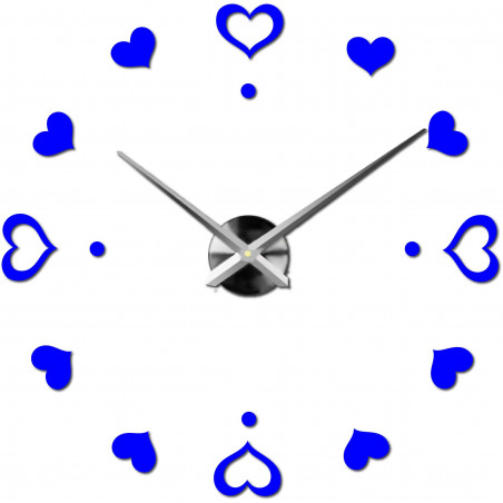 Wanduhr zum Aufkleben, Luxusuhr auf Stent, Uhr aus Kunststoff