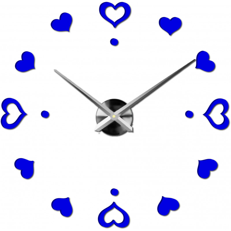 Wanduhr zum Aufkleben, Luxusuhr auf Stent, Uhr aus Kunststoff