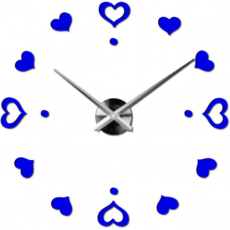 Wanduhr zum Aufkleben, Luxusuhr auf Stent, Uhr aus Kunststoff