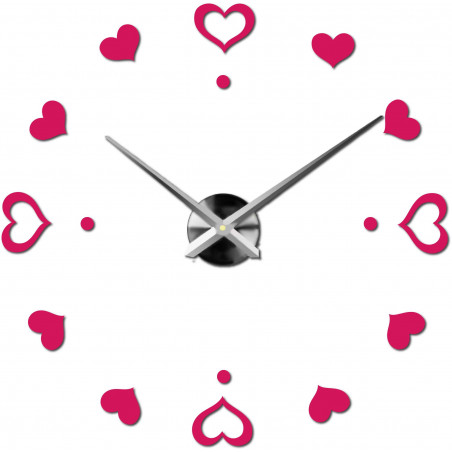 Wanduhr zum Aufkleben, Luxusuhr auf Stent, Uhr aus Kunststoff