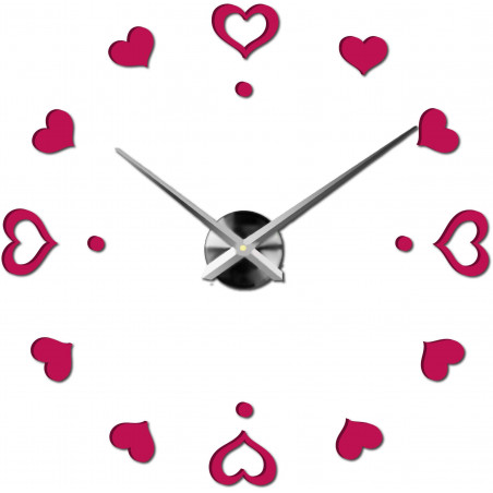 Wanduhr zum Aufkleben, Luxusuhr auf Stent, Uhr aus Kunststoff