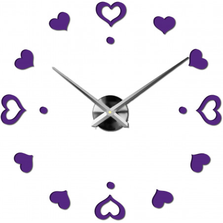 Wanduhr zum Aufkleben, Luxusuhr auf Stent, Uhr aus Kunststoff