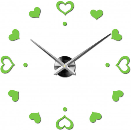 Wanduhr zum Aufkleben, Luxusuhr auf Stent, Uhr aus Kunststoff