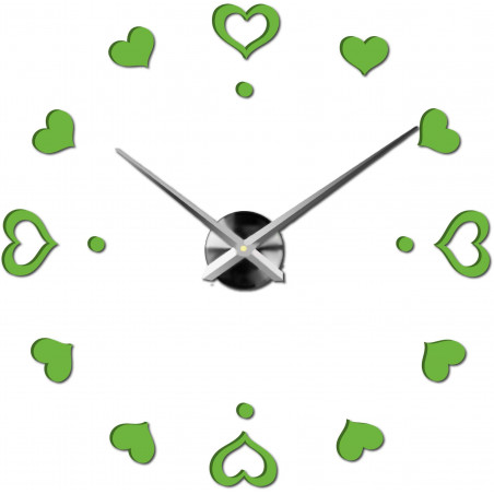 Wanduhr zum Aufkleben, Luxusuhr auf Stent, Uhr aus Kunststoff