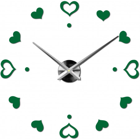 Wanduhr zum Aufkleben, Luxusuhr auf Stent, Uhr aus Kunststoff