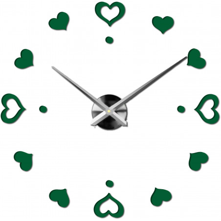 Wanduhr zum Aufkleben, Luxusuhr auf Stent, Uhr aus Kunststoff