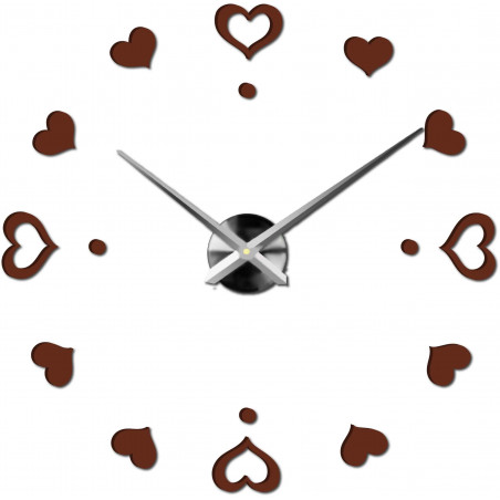 Wanduhr zum Aufkleben, Luxusuhr auf Stent, Uhr aus Kunststoff